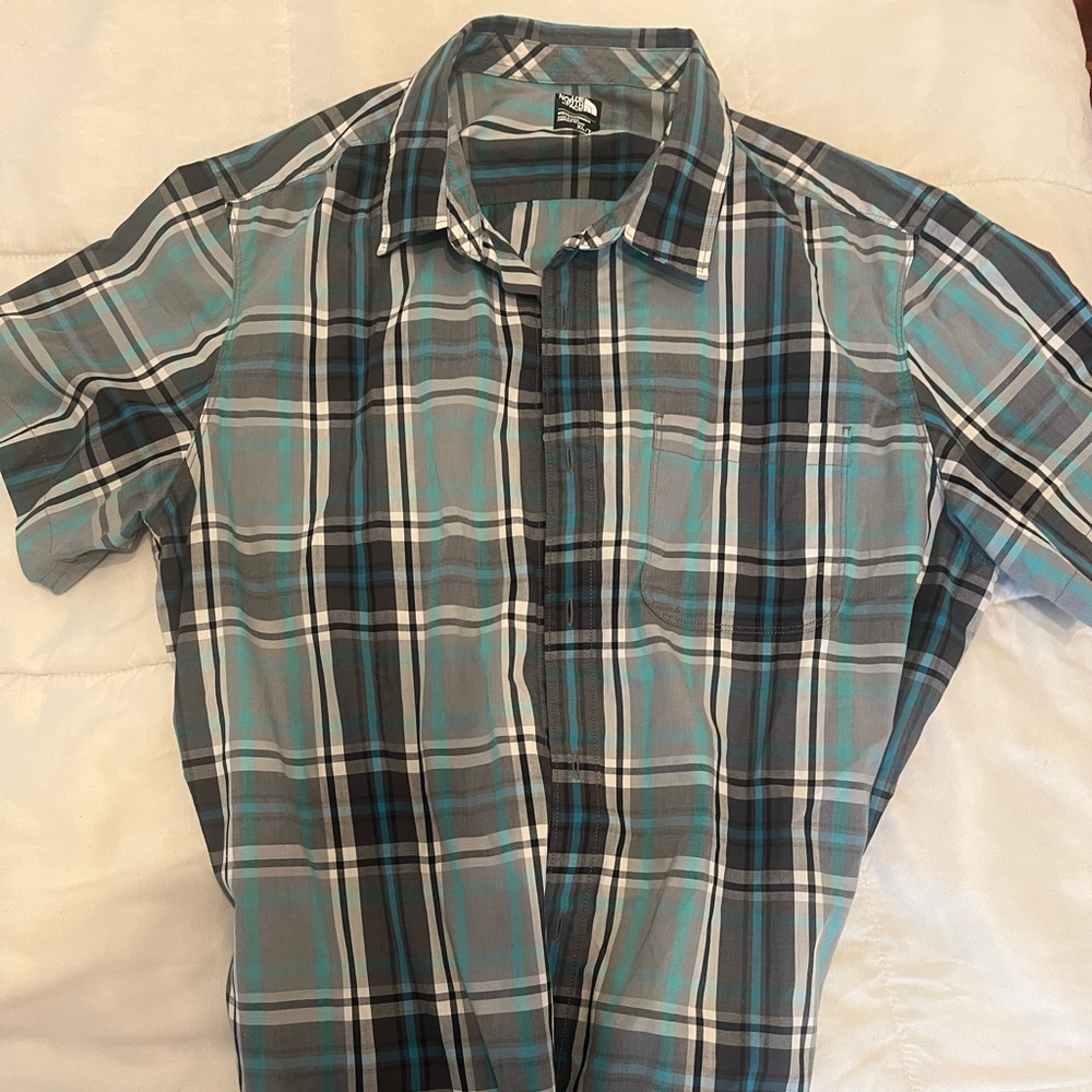 The North face button down Mens XL plaid